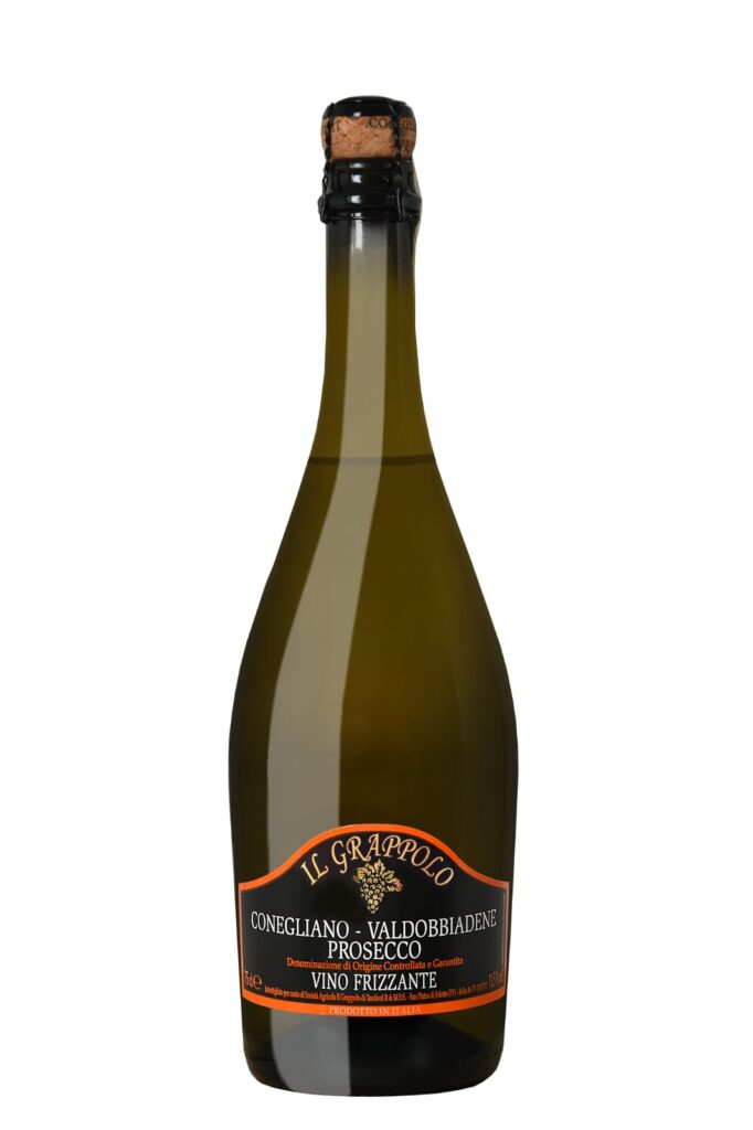 Conegliano Valdobbiadene Prosecco DOCG Frizzante bottle